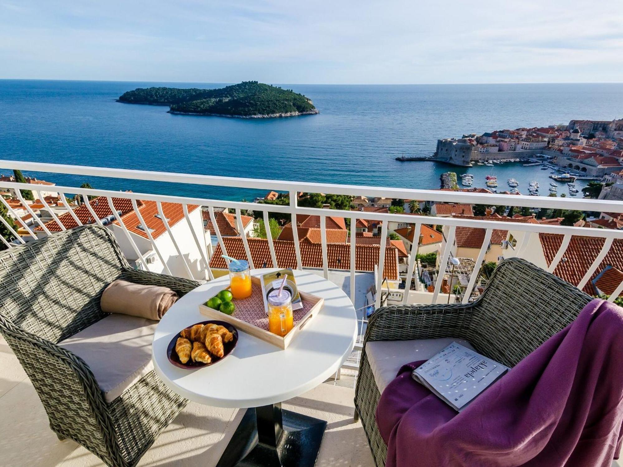 Ploce Apartments-One-Bedroom Apartment With Terrace And Sea View Dubrovník Exteriér fotografie